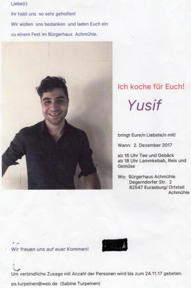1 Yusif Einladung 1 Yusif Einladung